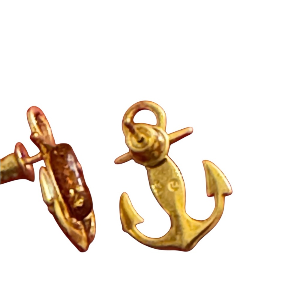 Handcrafted 14 Carat Gold over Sterling Silver & Genuine Amber Stone - Picture 3 of 3